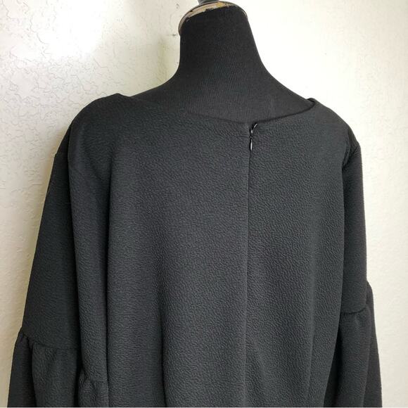 Eloquii black sheath midi dress with balloon puff sleeves size 26 - Picture 7 of 16